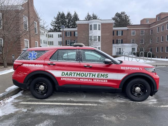 Dartmouth EMS f vehicle from the side